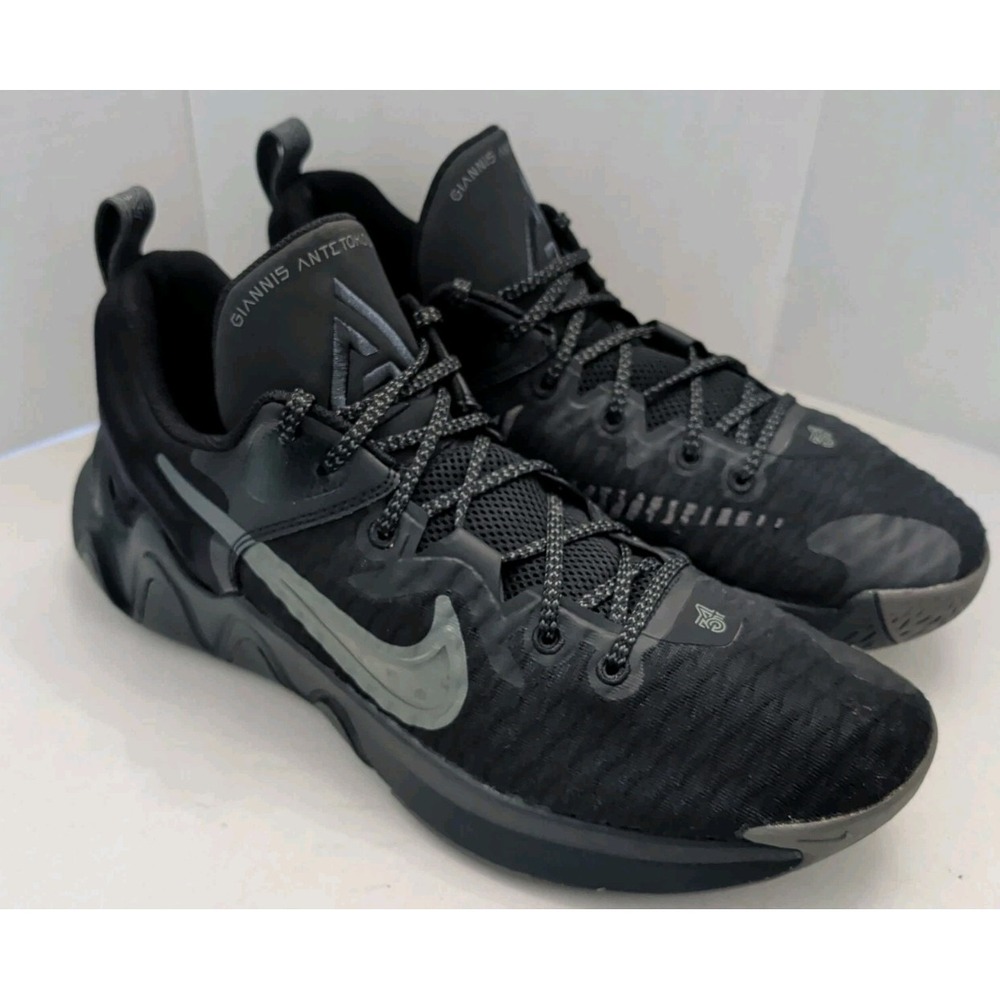 Nike Giannis Immortality Men's Sz 12 Black Basketball Shoes Style CZ4099-009